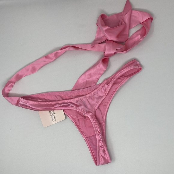 Agent Provocateur Sugar Silk Pink Thong AP2 Small NWT - Picture 5 of 7